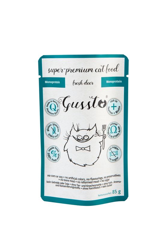 Gussto Fresh Lamb karma mokra monoproteinowa jeleń 85g