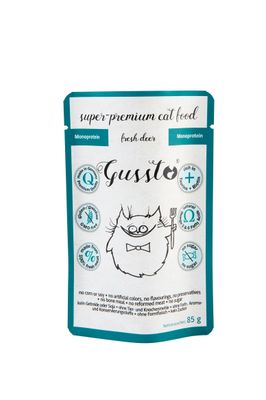 Gussto Fresh Lamb karma mokra monoproteinowa jeleń 85g