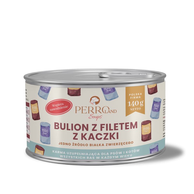 PERROland soups - bulion z filetem kaczki 140g