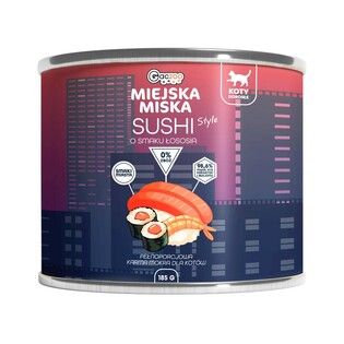 Gaczoo Miejska Miska - karma mokra Sushi style 185g