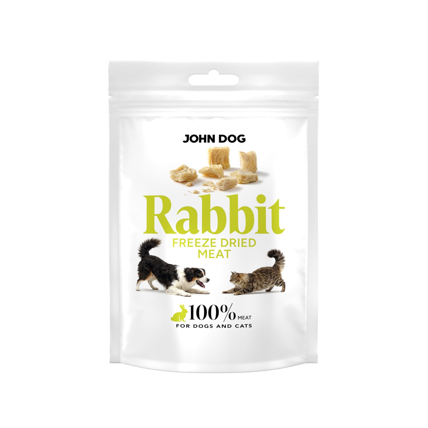 John Dog freeze - liofilizowany przysmak 100% królik 30g