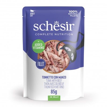 Schesir CB tuńczyk z wołowiną w galarecie 85 g