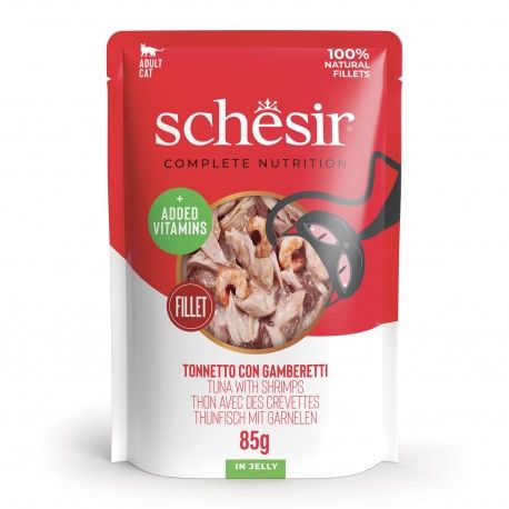 Schesir CB tuńczyk z krewetkami w galarecie 85 g