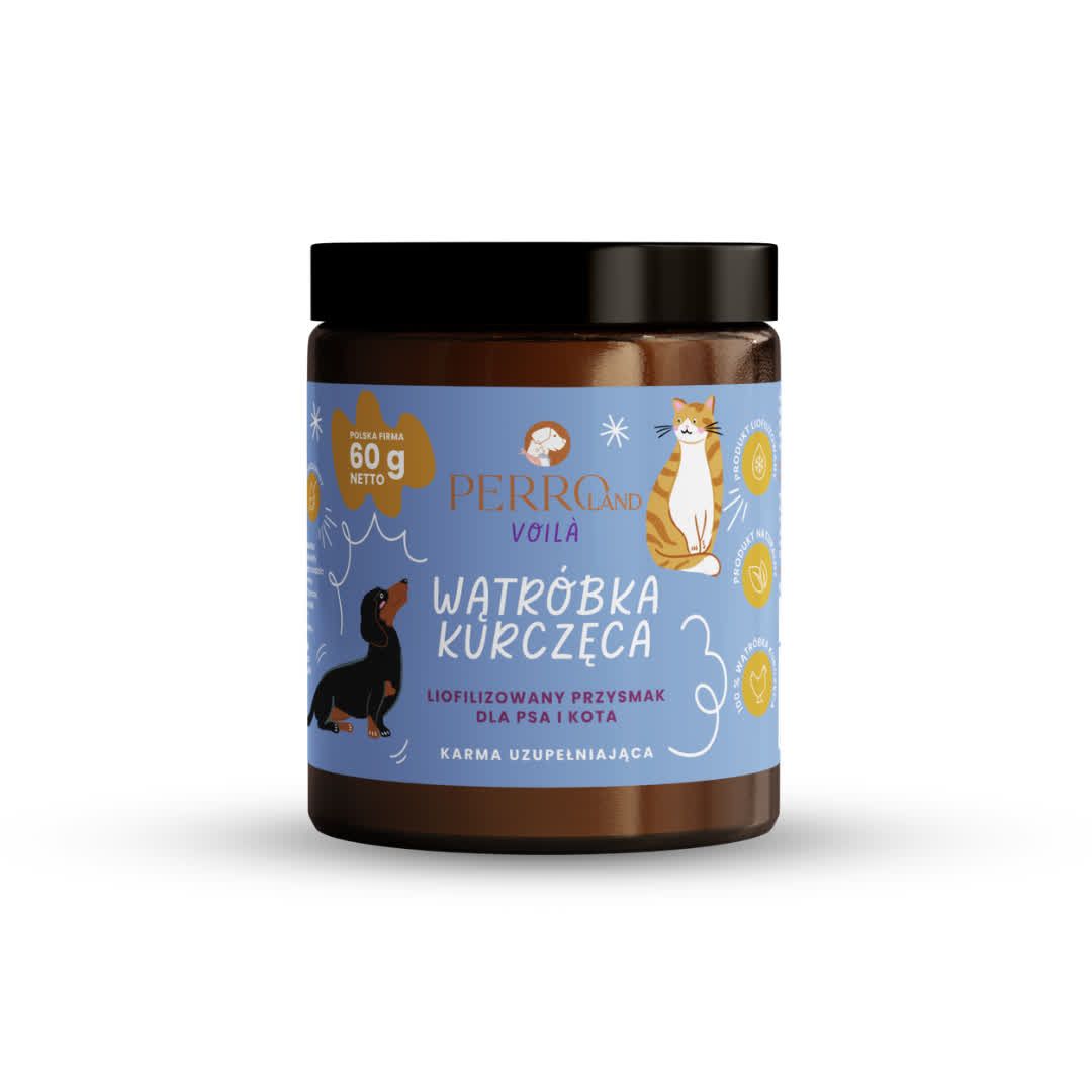 PERROland Voila - przysmak liofilizowany wątróbka kurczęca 100% 60g