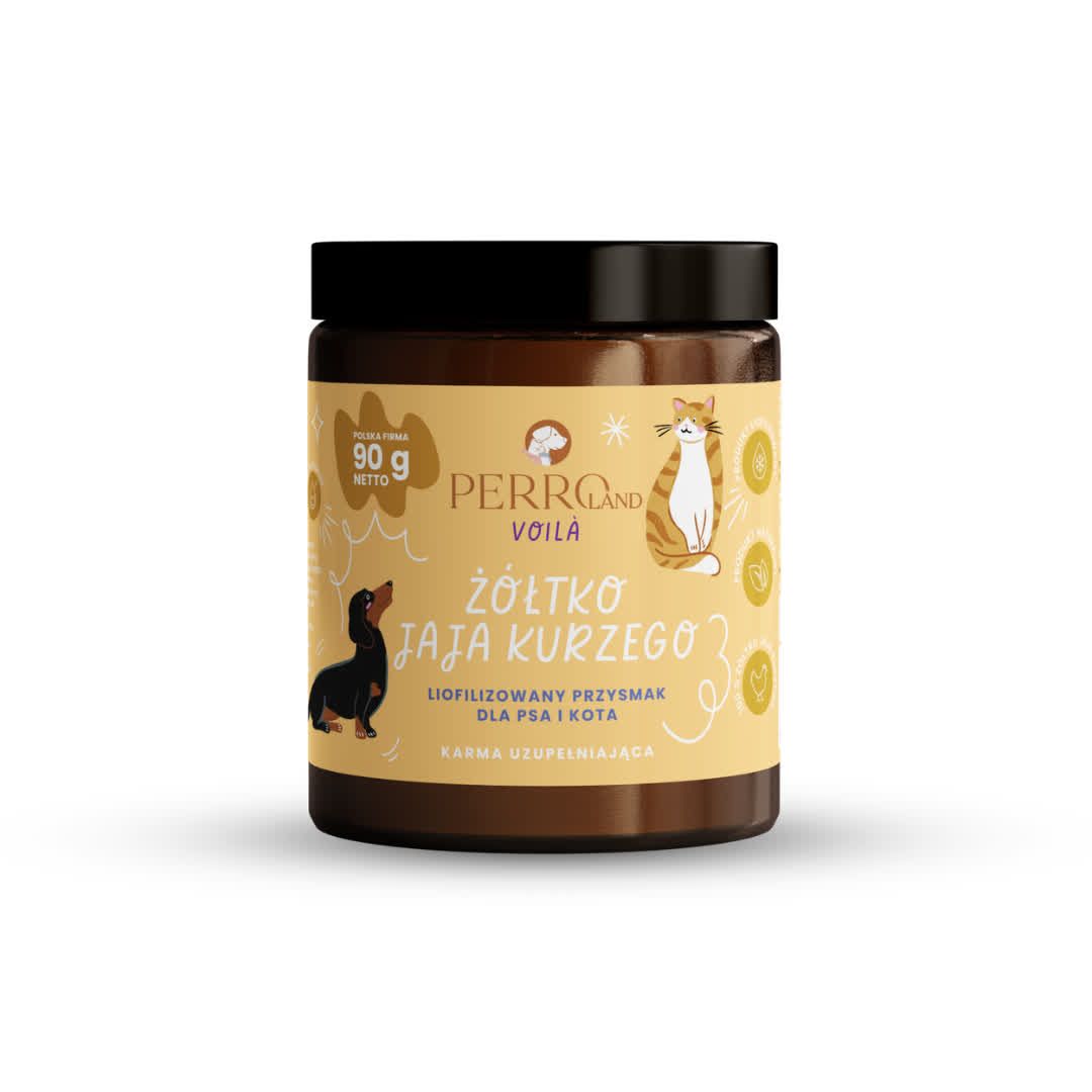 PERROland Voila - przysmak liofilizowany żółtko kurze 100% 90g