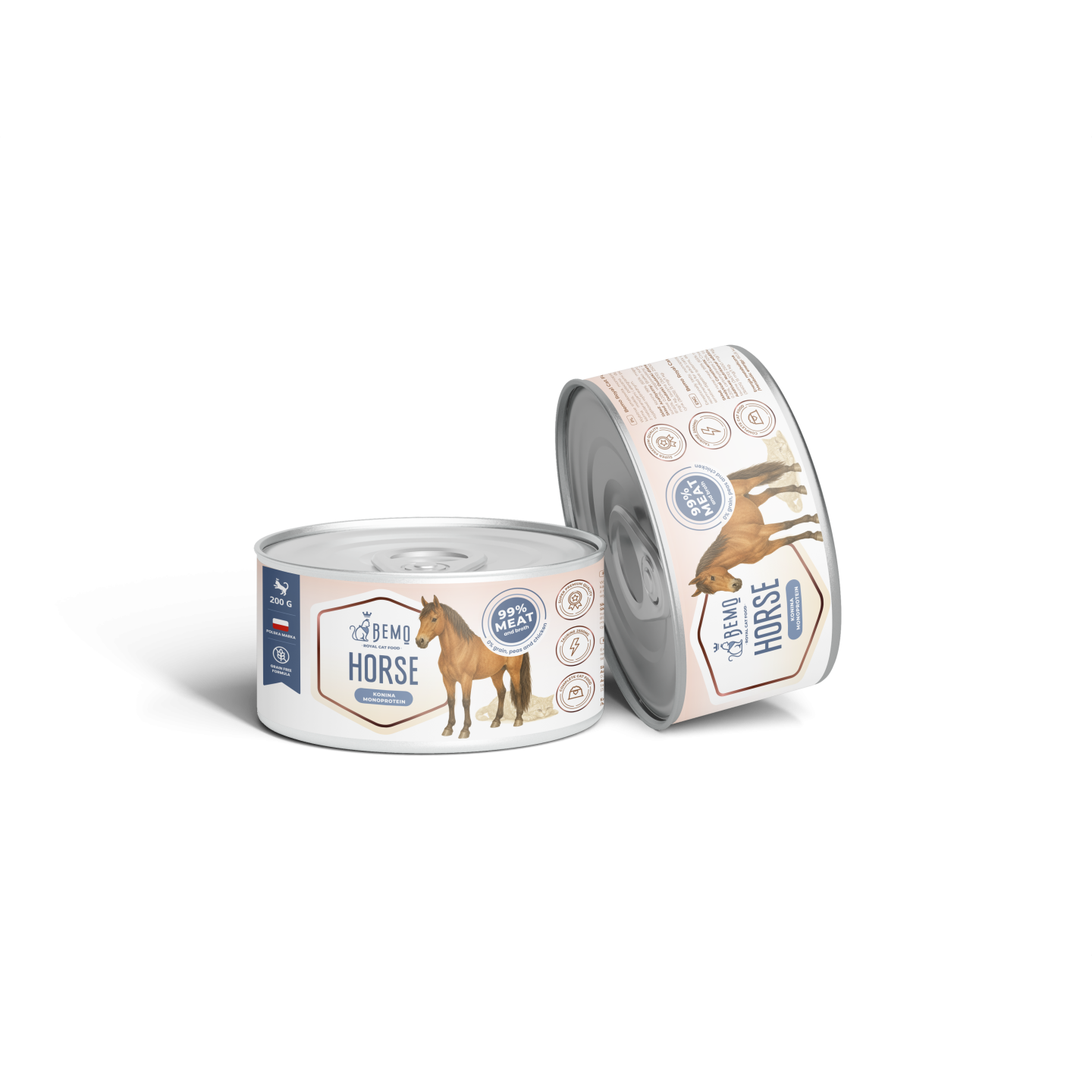 Bemo Royal Cat Food - karma mokra dla kota z koniną 200g