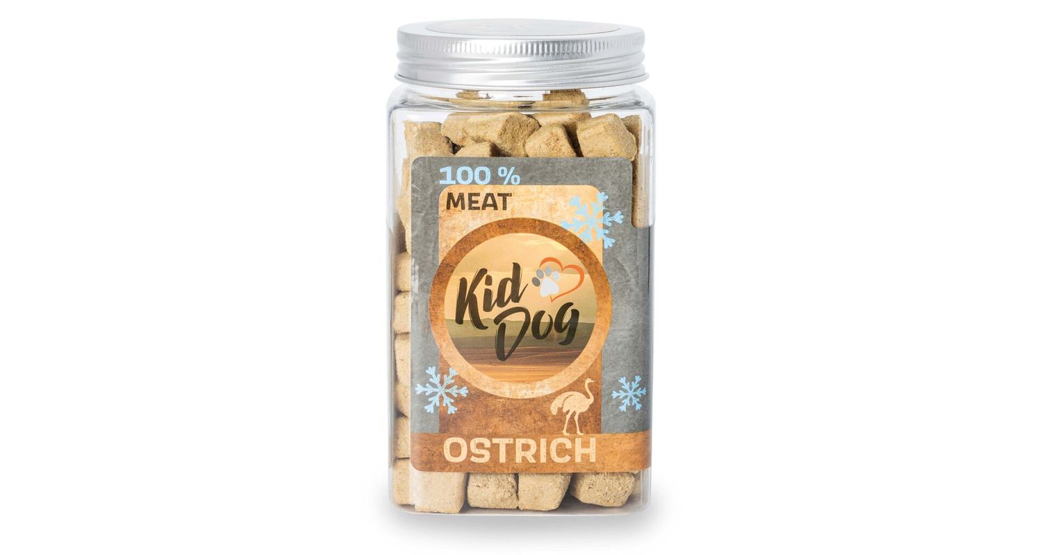 KidDog super premium - czyste liofilizowane mięso strusia 105g
