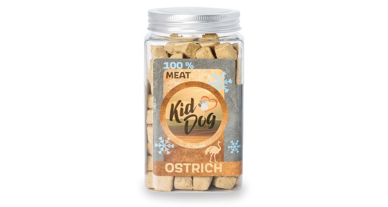 KidDog super premium - czyste liofilizowane mięso strusia 105g