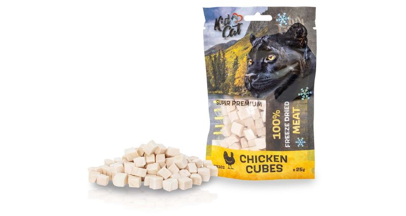 KidCat Super Premium - 100% liofilizowane mięso kurczaka 25g