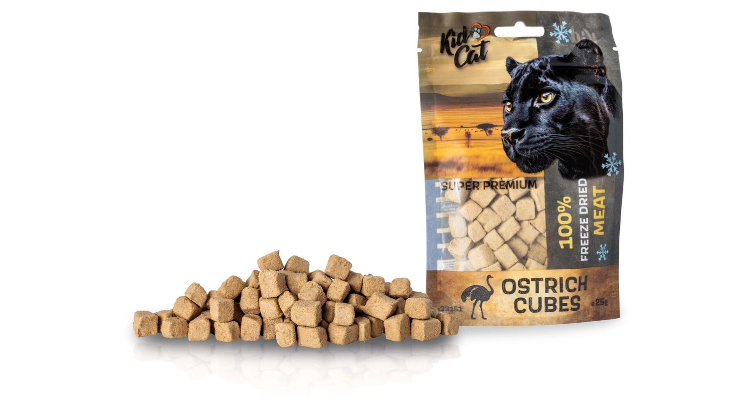 KidCat Super Premium - 100% liofilizowane mięso strusia 25g