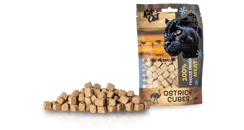 KidCat Super Premium - 100% liofilizowane mięso strusia 25g