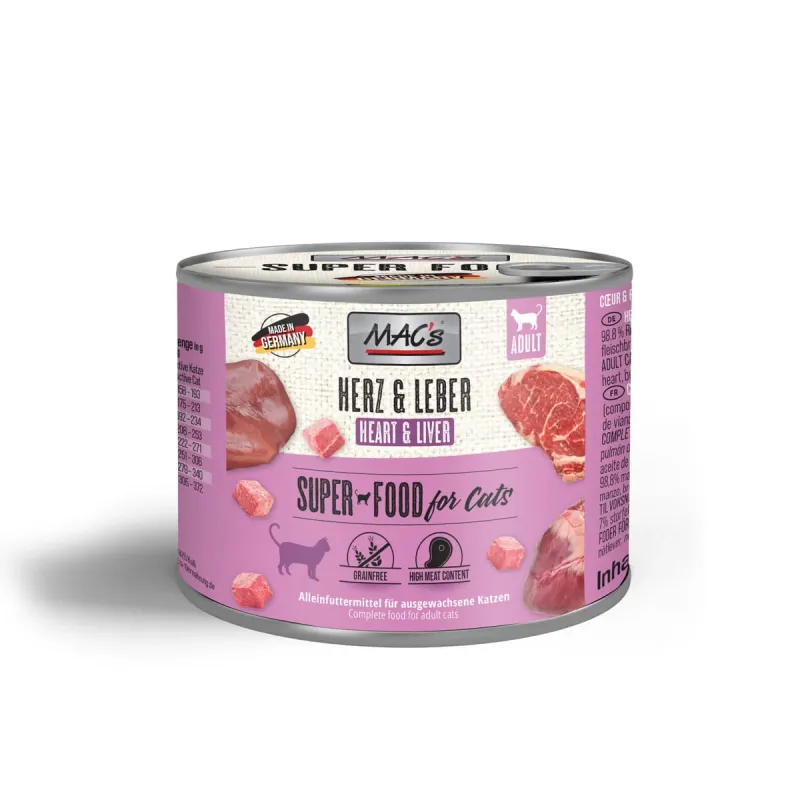 Mac's Superfood wołowina (serce i wątroba) 200g