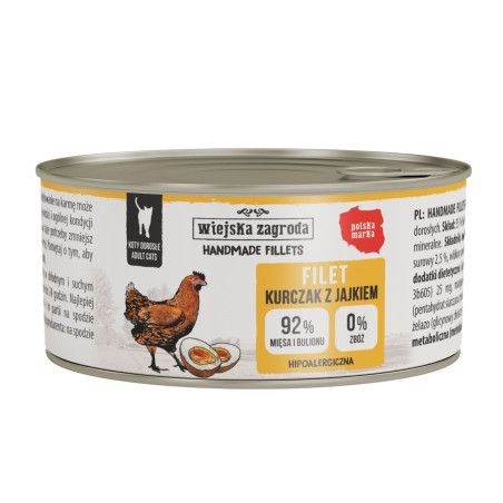 Wiejska Zagroda Handmade fillets - kurczak z jajkiem 70g