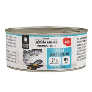 Wiejska Zagroda Handmade fillets - łosoś z małżami 70g