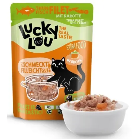 Lucky Lou Extrafood tuńczyk z marchewką w bulionie 70g