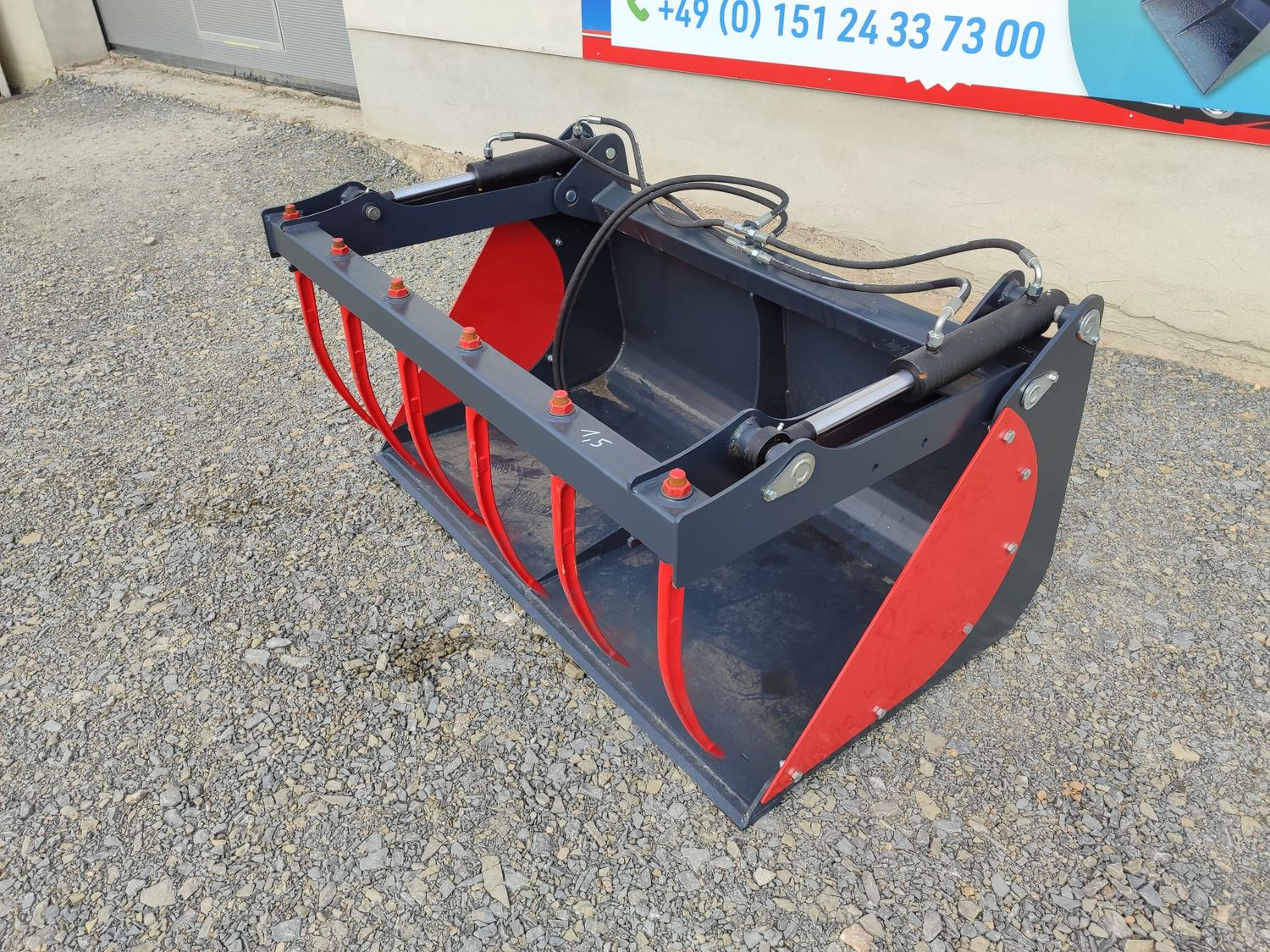Greifschaufel 1,6 m – 2 Zyl. – Euro