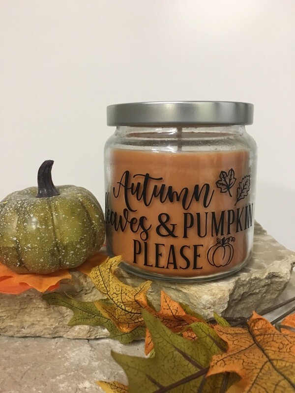 "Autumn Leaves & Pumpkin Please" Candle