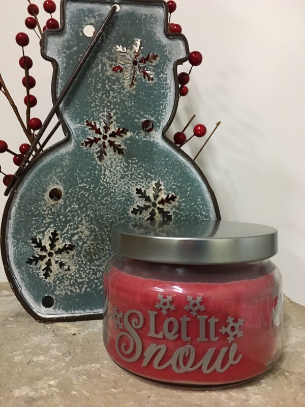 Let it Snow Candle