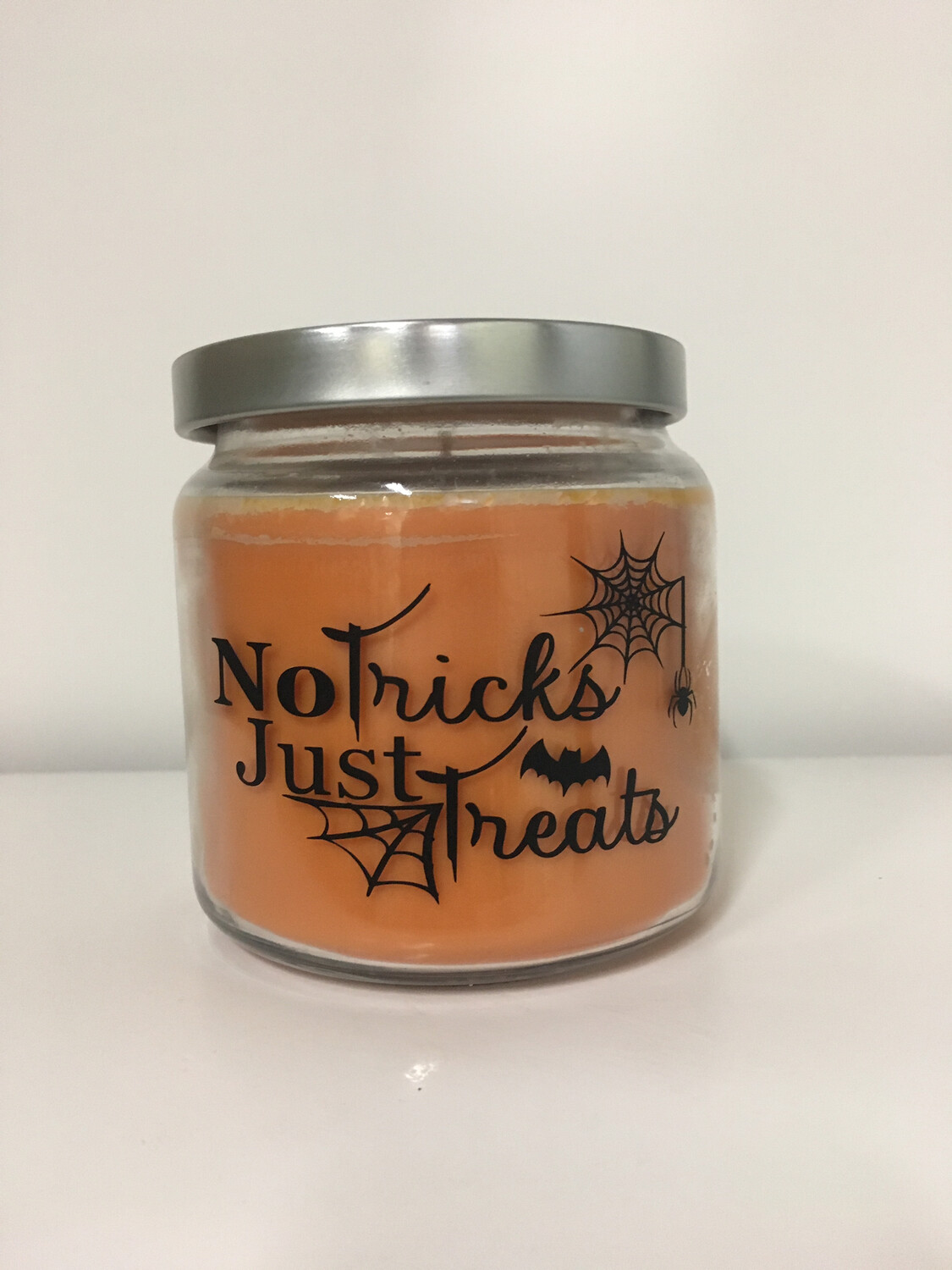 "No Tricks, Just Treats" Candle
