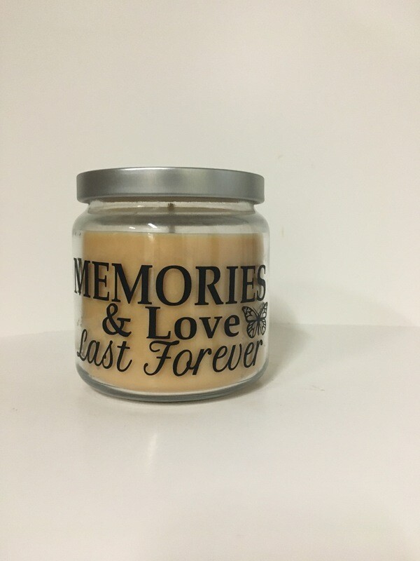 Memories & Love Last Forever Candle