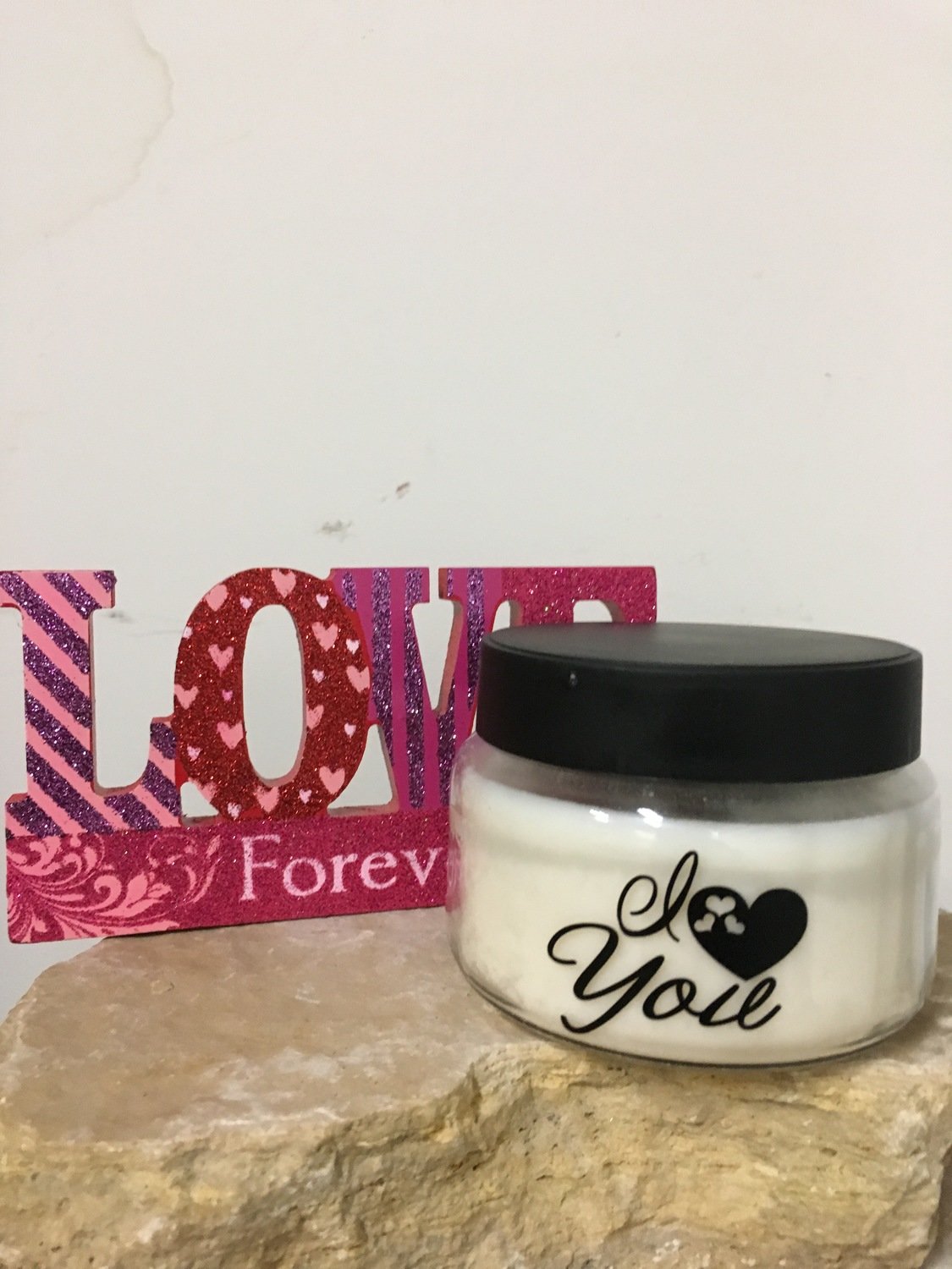 "I Love You" Candle