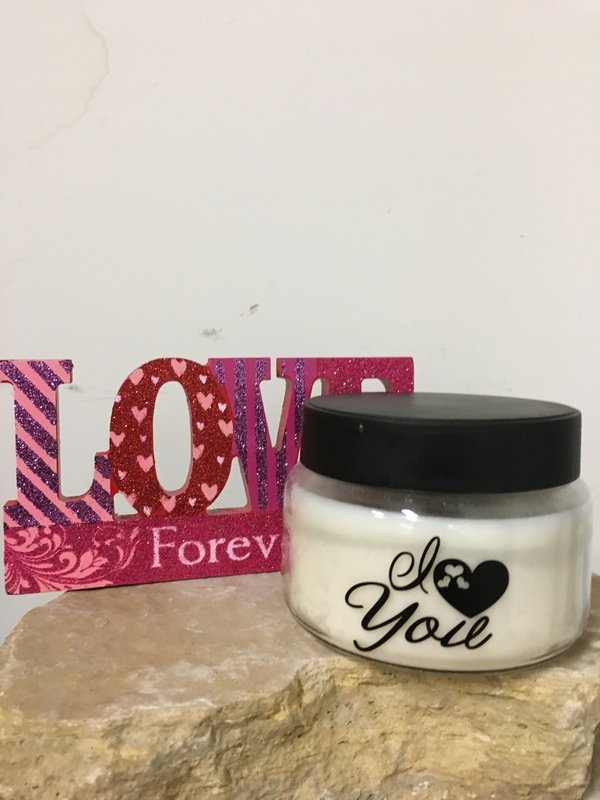 "I Love You" Candle