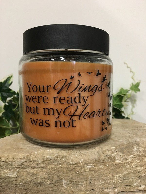 Your Wings Were Ready Candle