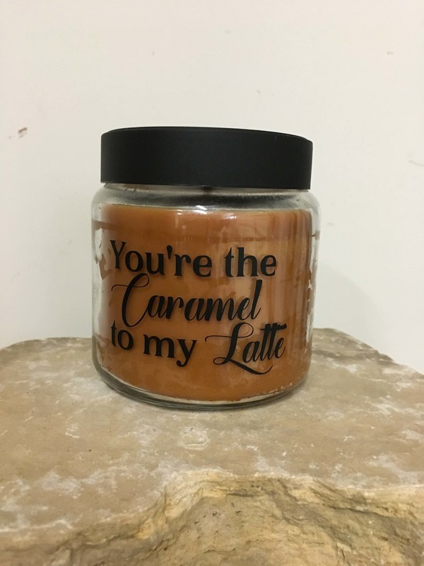You're the Caramel to my Latte Candle