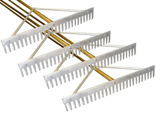 Four 24" New England Traditional Rakes