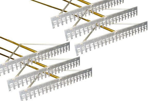 Six 24" New England Sifter Rakes