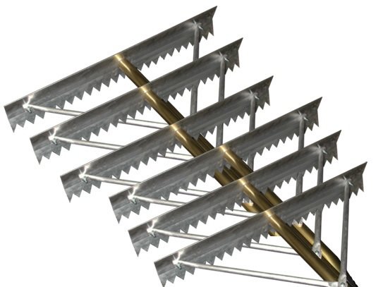 Six 24" New England Asphalt Rakes