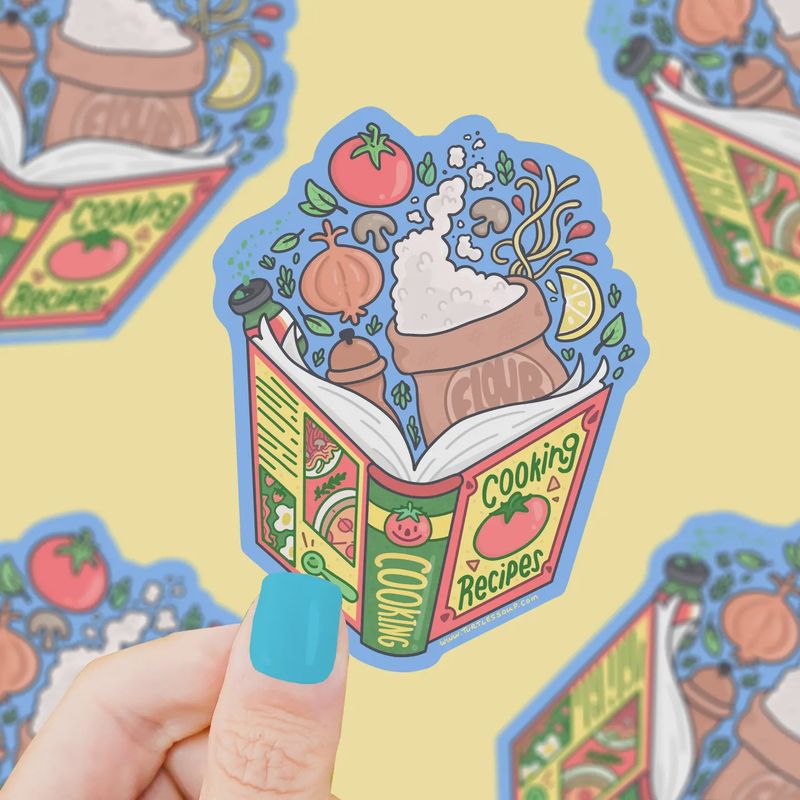 Cookbook Book Club (Vinyl Sticker)