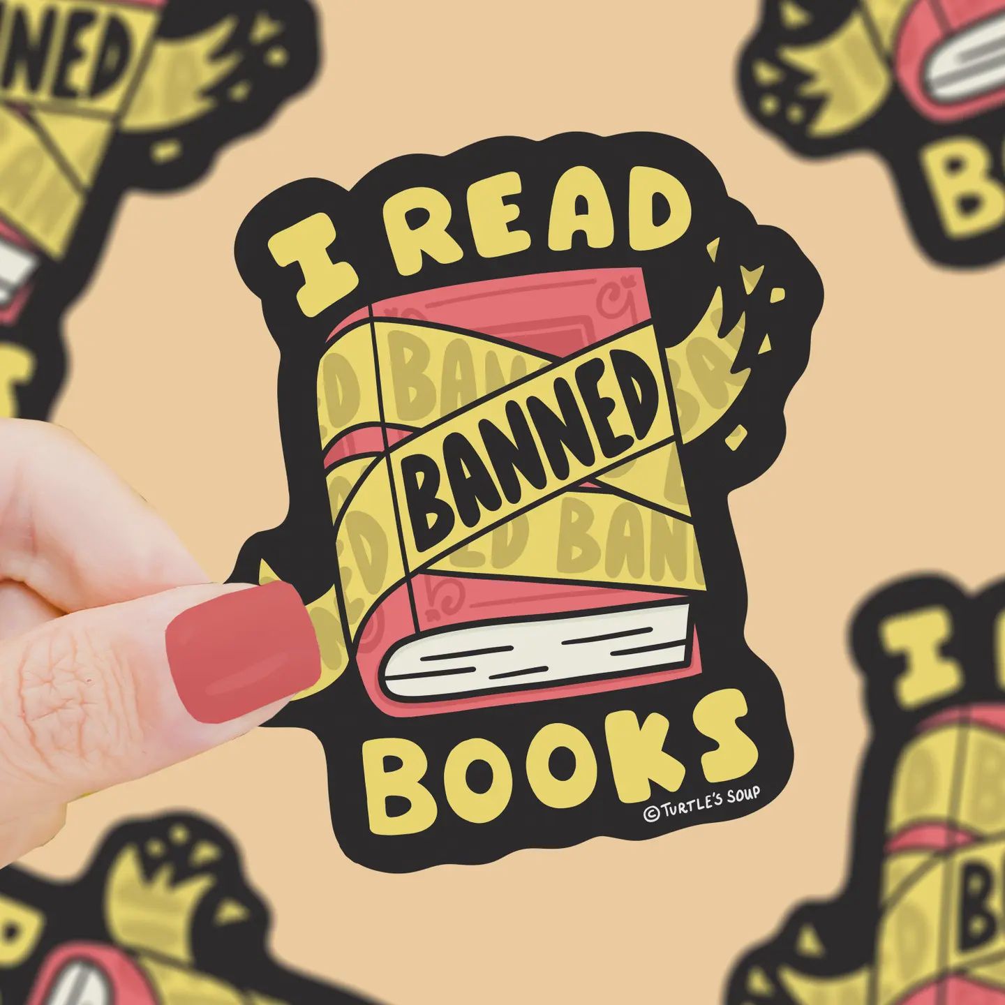 I Read Banned Books (Vinyl Sticker)