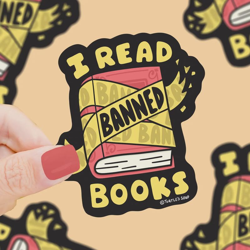 I Read Banned Books (Vinyl Sticker)