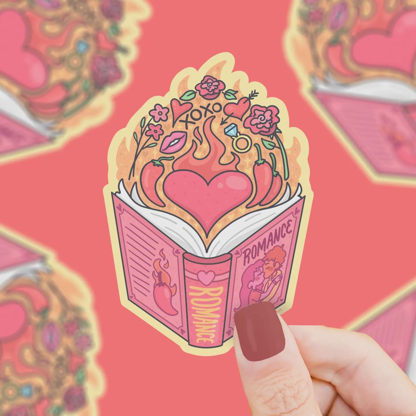 Spicy Romance Book Club (Vinyl Sticker)
