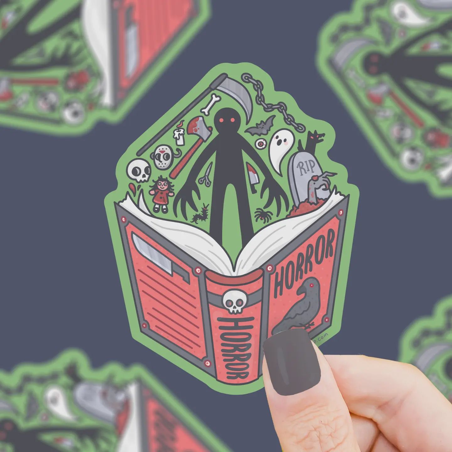 Horror Book Club Scary (Vinyl Sticker)