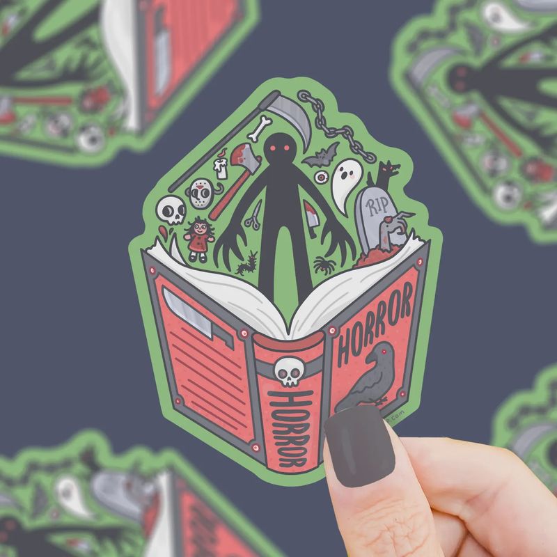 Horror Book Club Scary (Vinyl Sticker)