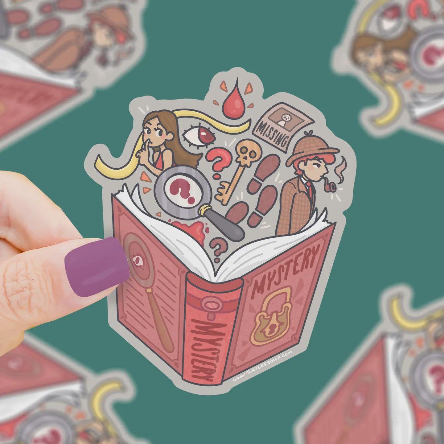 Mystery Book Club (Vinyl Sticker)