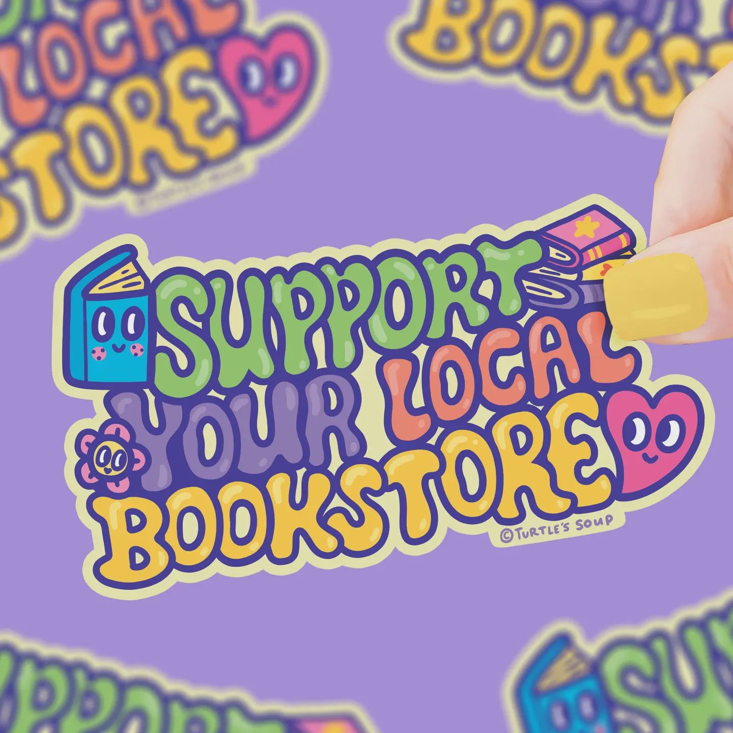 Support Your Local Book Store (Vinyl Sticker)