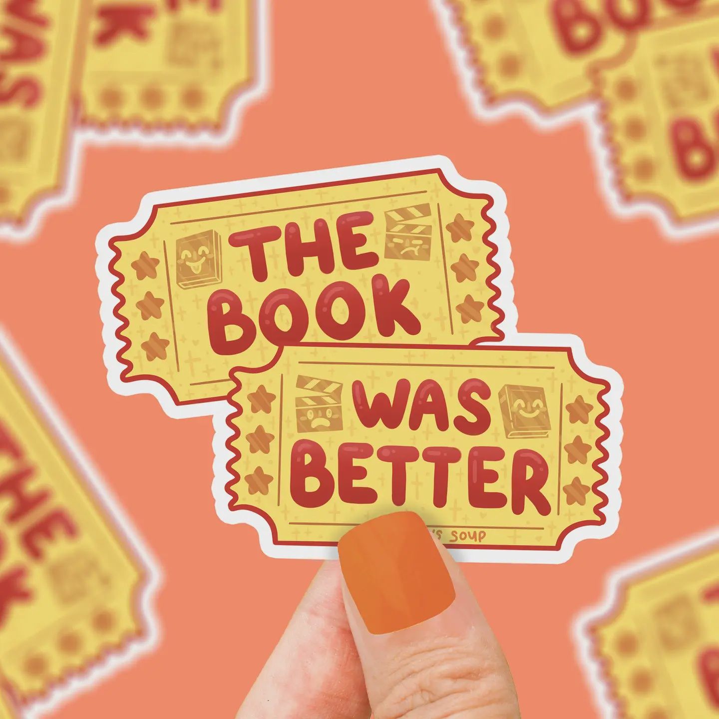 The Book Was Better (Vinyl Sticker)