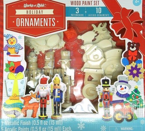 Holiday Ornaments Wood Paint Set (Works of Ahh...)
