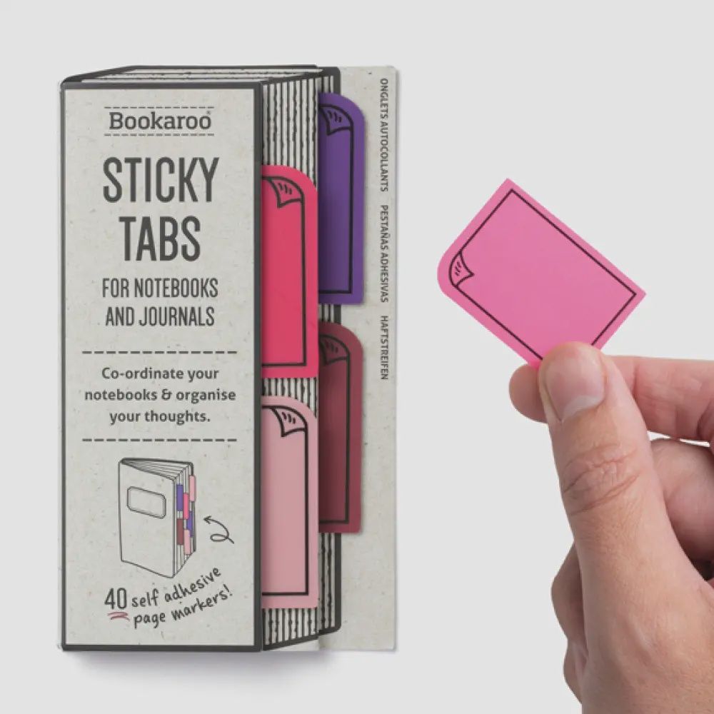 Bookaroo Sticky Tabs (Pinks)