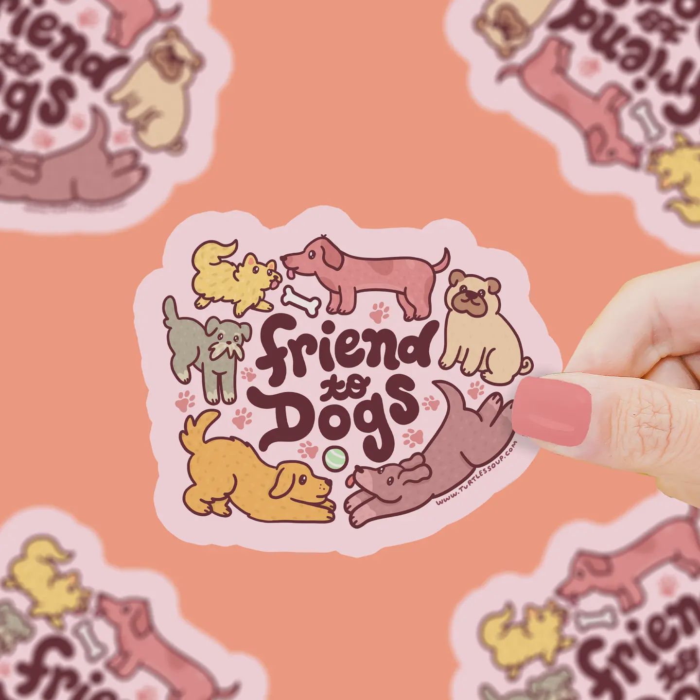 Friends to Dogs (Vinyl Sticker)