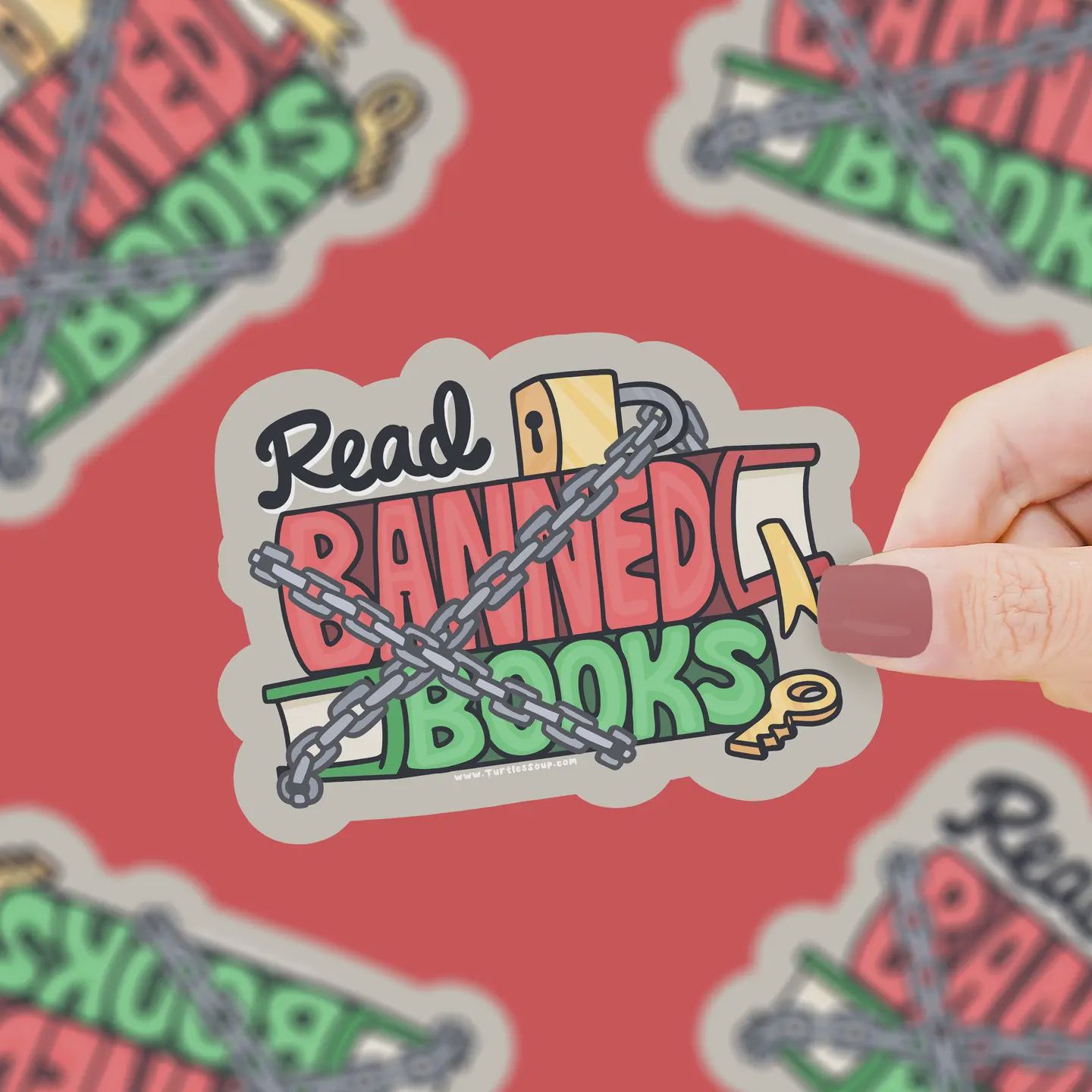 Read Banned Books (Vinyl Sticker)