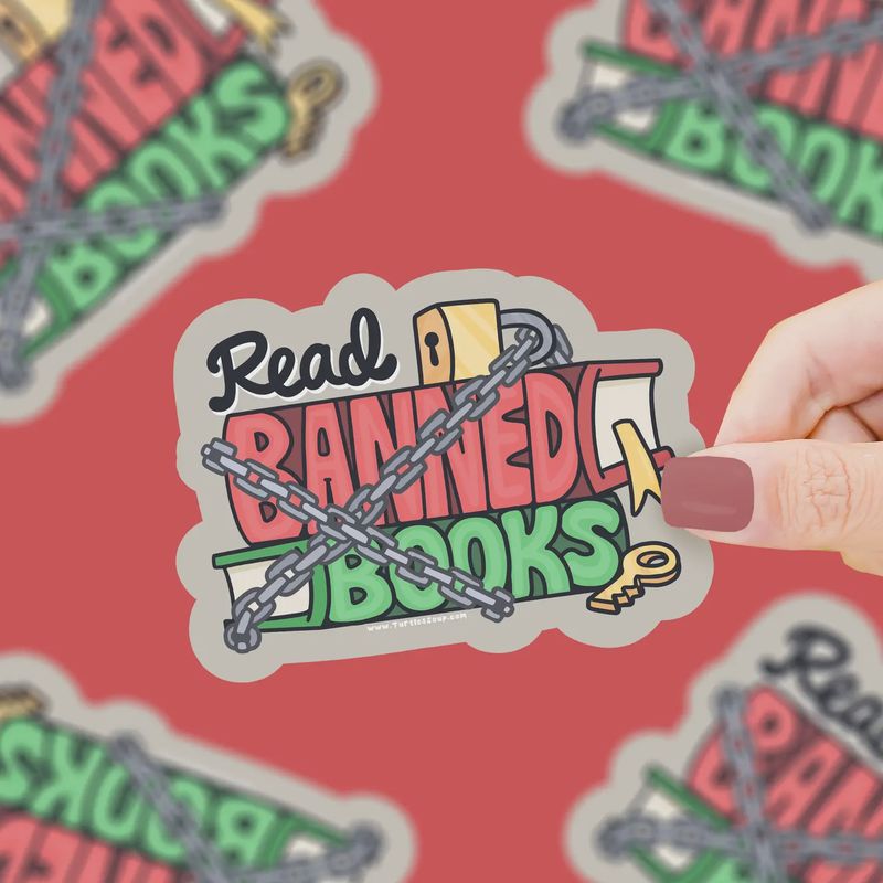 Read Banned Books (Vinyl Sticker)