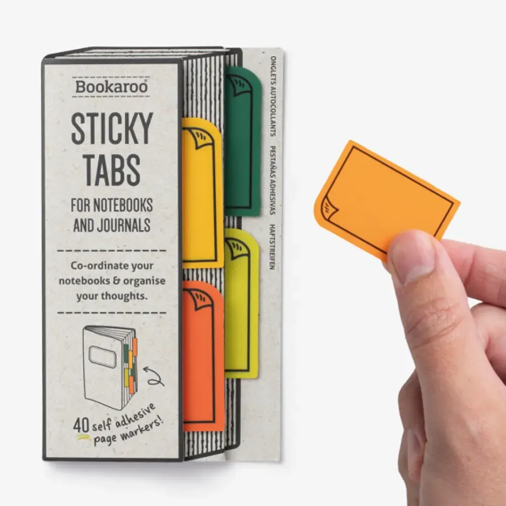Bookaroo Sticky Tabs, Colour: Greens