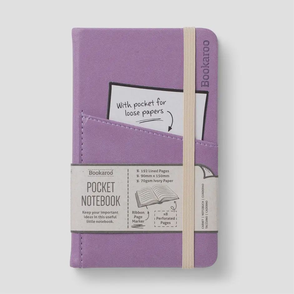 Bookaroo A6 Notebook - Aubergine