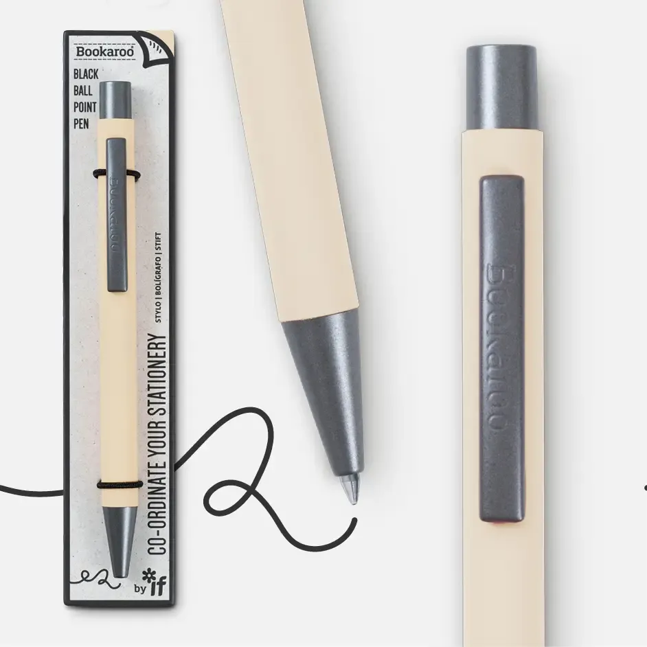 Bookaroo Pen, Colour: Cream