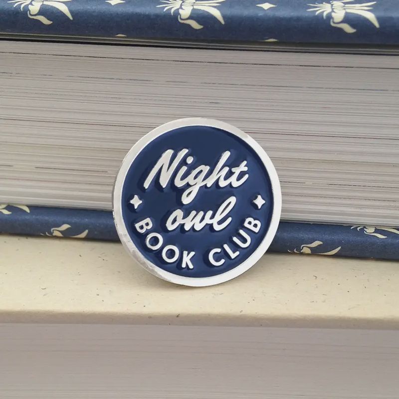 Night Owl Book Club (Enamel Pin)