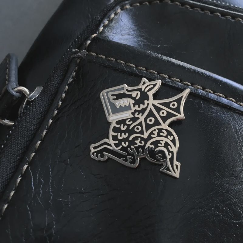 Book Wyrm (Enamel Pin)